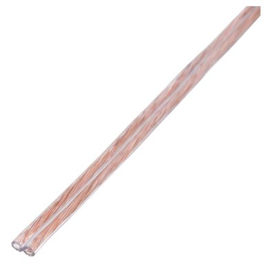 Cable gemelo 2 x 1 cristal por metro