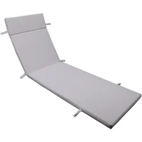 Almohadón decorativo para reposera Pro 56 x 200 x 8 cm blanco