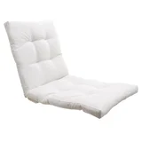 Almohadón decorativo para sillón 54 x 115 cm blanco