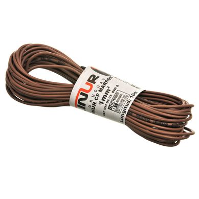 Cable unipolar 1 mm marr�n 10 m