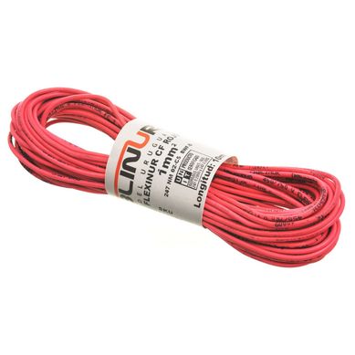 Cable unipolar 1 mm rojo 1 mt