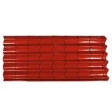 Chapa ondulada para techo roja 2,5 m