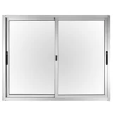 Ventana de aluminio Anodizado S25 gris 150 x 120 cm