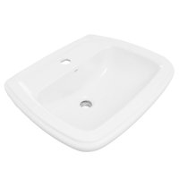 Lavatorio ovalado loza para pedestal Fit 52 x 16.5 x 42.7 cm beige