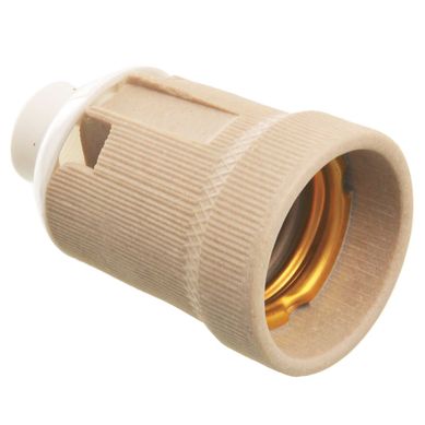 Portal�mparas de cer�mica con rosca de aluminio