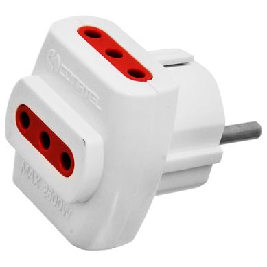Adaptador m�ltiple Schuko a 3 en l�nea