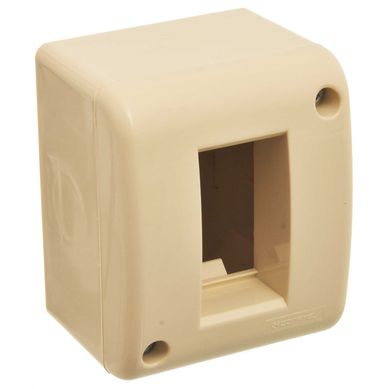 Caja exterior de 1 m�dulo marfil