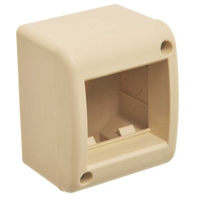 Caja exterior 2 m�dulos marfil
