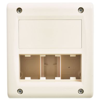 Caja exterior de 8 m�dulos marfil