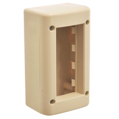 Caja exterior de 6 m�dulos marfil