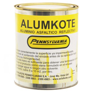 Aluminio asf�ltico reflectivo Alumkote 1 l