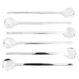 Set de 6 cucharas largas acero inoxidable