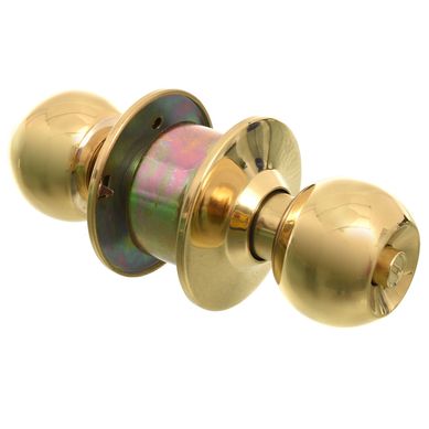 Pomo con llave esfera de bronce