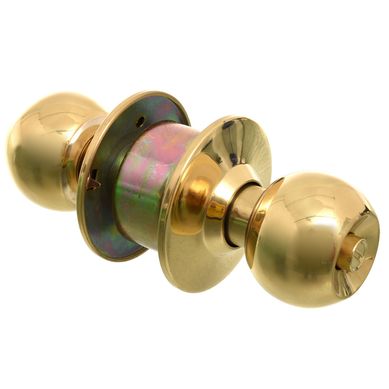 Pomo con llave esfera de bronce