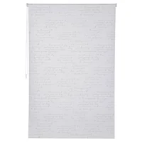 Cortina roller Black Out Letras 120 x 250 cm blanco