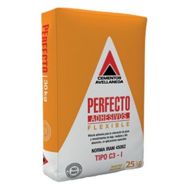 Adhesivo para cer�micas cemento perfecto 25 kg flexible