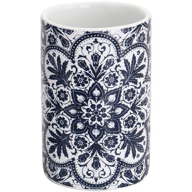 Vaso Allegra azul y blanco