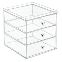 Cajonero organizador con 3 cajones de acrílico