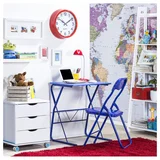 Combo silla + escritorio infantil azul