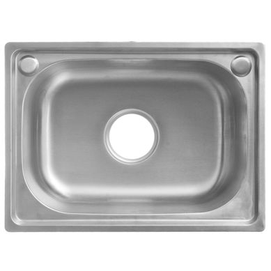 Pileta simple de aluminio 48 x 35 x 19 cm