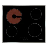 Anafe eléctrico vitroceramica 4 dicos negro