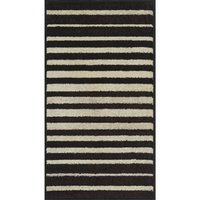 Alfombra caminero Carrera rayas 50 x 90 cm negra y blanca