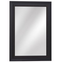 Espejo rectangular 78 x 108 cm negro