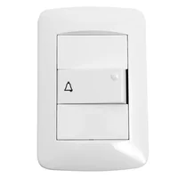 Armado pulsador de timbre blanco
