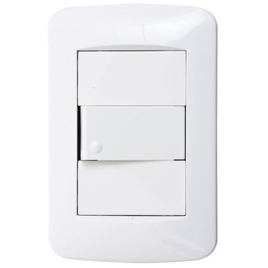 M�dulo interruptor con plaqueta blanco