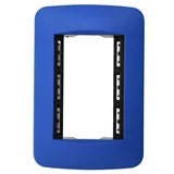 Plaqueta con bastidor azul piano