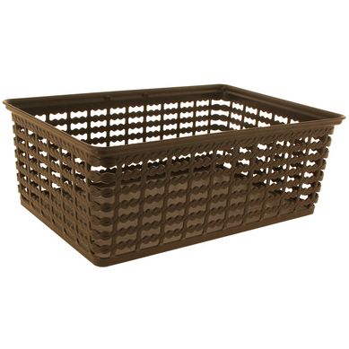 Canasto organizador de plstico wengue 9 L