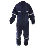 Overol poplin azul con cinta reflectiva talle XXL