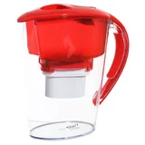 Jarra de agua minerva plus con filtro roja