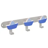 Percha C1303 con barcos de papel y 3 colgantes
