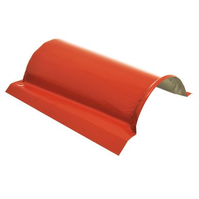 Cumbrera de chapa roja para techos
