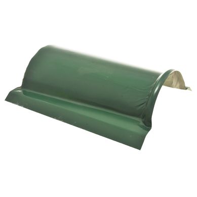 Cumbrera verde para techos de metal