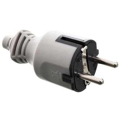 Ficha schuko gris de 16 A