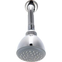 Cabezal de ducha ovalado 15 cm con brazo