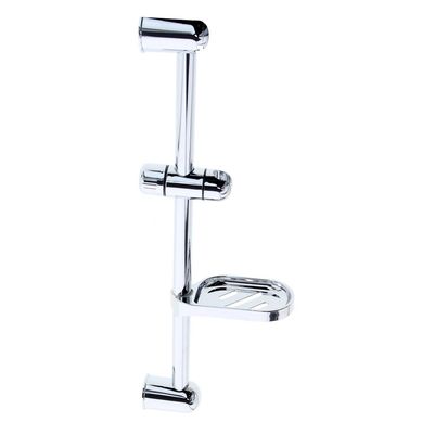 Agarradera para ducha de acero inoxidable con jabonera