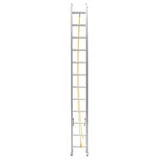 Escalera extensible de aluminio 24 escalones 7,32 m