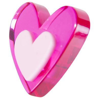 Tirador coraz�n magenta 42 x 37 mm