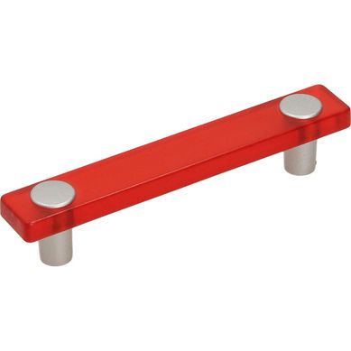 Manilla 96mm abs rojo cromado mate
