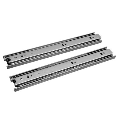 Riel telesc�pico plateado para caj�n de 30 cm