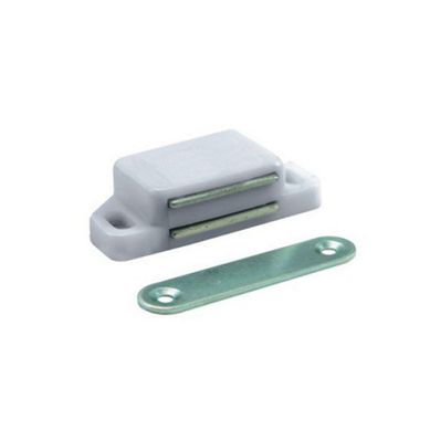 Magneto nylon con tornillo 40 mm blanco