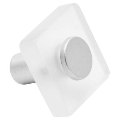 Tirador Pomo cuadrado hielo 3 x 3 cm