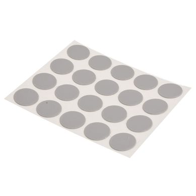 Tapa tornillo adhesivo 20 unidades aluminio 1,3 cm