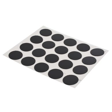 Tapa tornillo adhesivo 20 unidades negro 1,3 cm