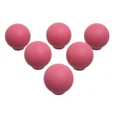 Pack de 6 tiradores bolas magenta 2,9 cm