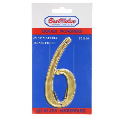 Numero 6 para puerta