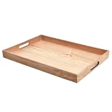 Bandeja de madera Natural 45 x 30 cm